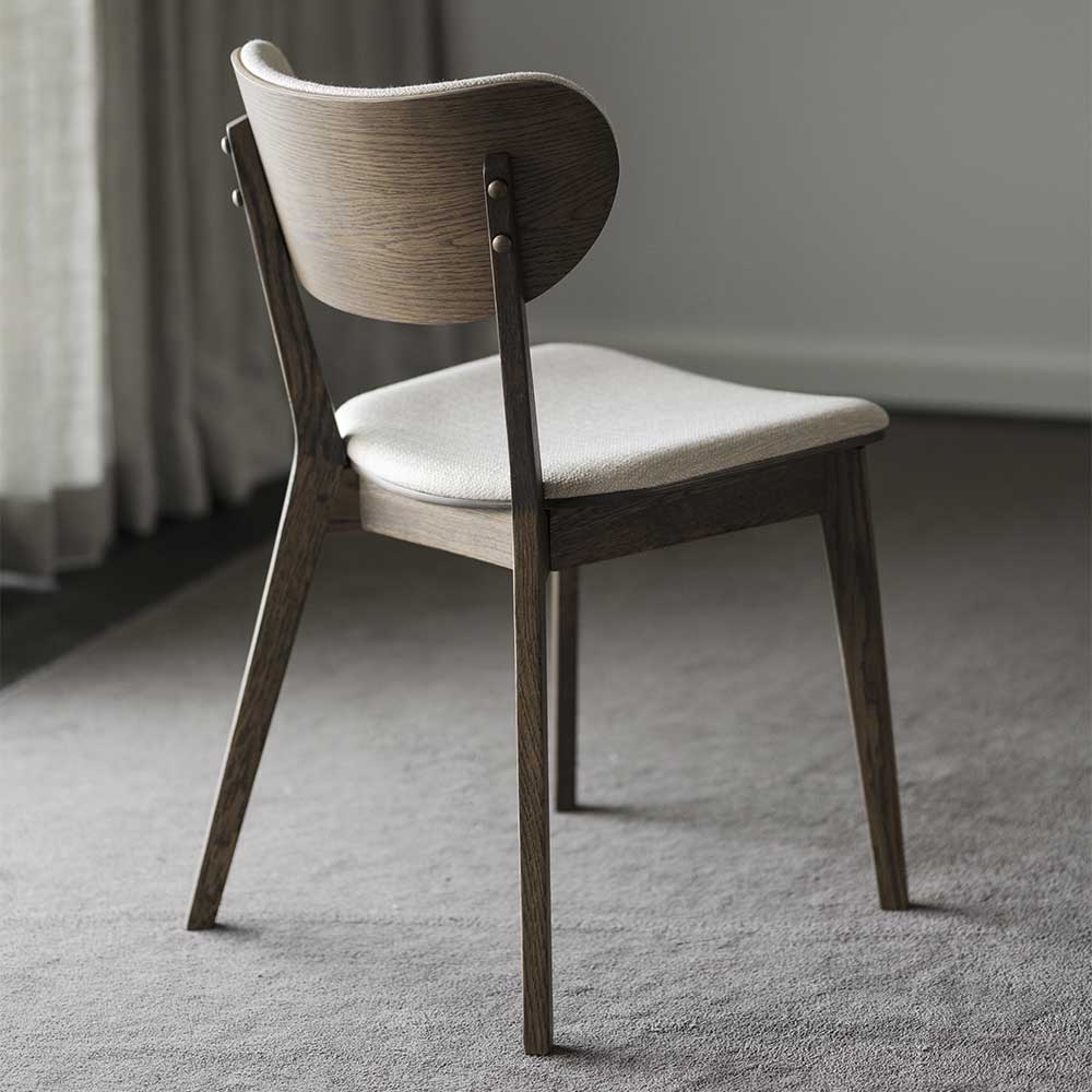 Retro Stühle mit Rücken- & Sitzpolster - Viligreta (2er Set)