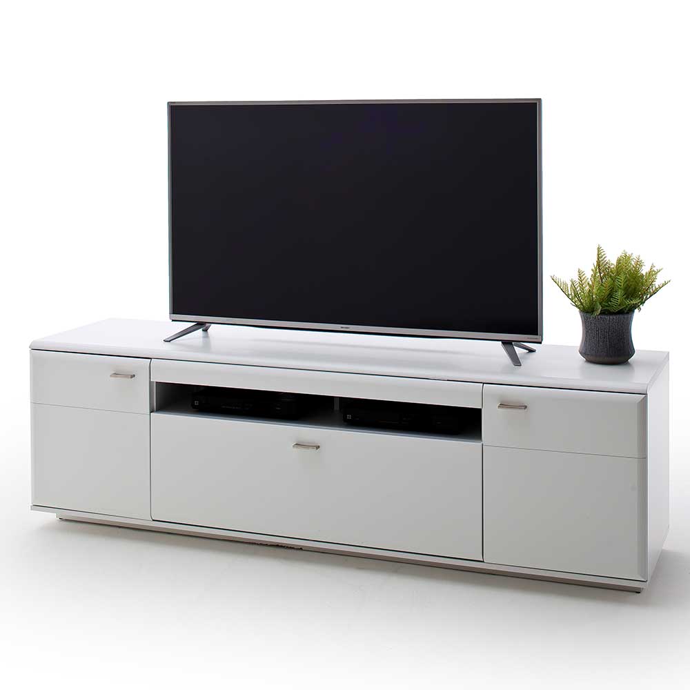 195x60x51 cm TV Board Unterschrank in Weiß - Hazime