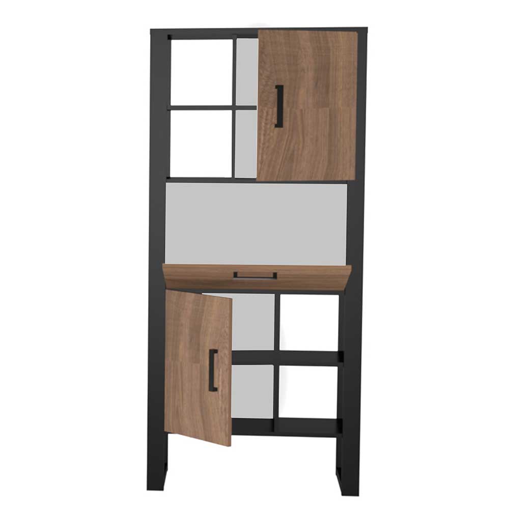 Wohnzimmer Schrank in Nussbaum Optik - Dudleys I