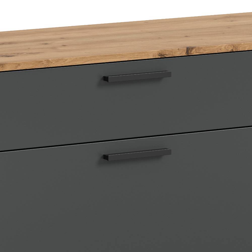 TV Lowboard mit Glastüren - Lyona