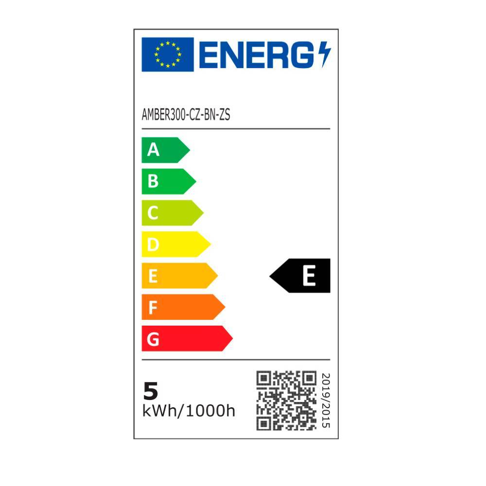 Energielabel des Badezimmer-Spiegelschrankes mit Energieeffizienzklasse E und Verbrauch – Asta