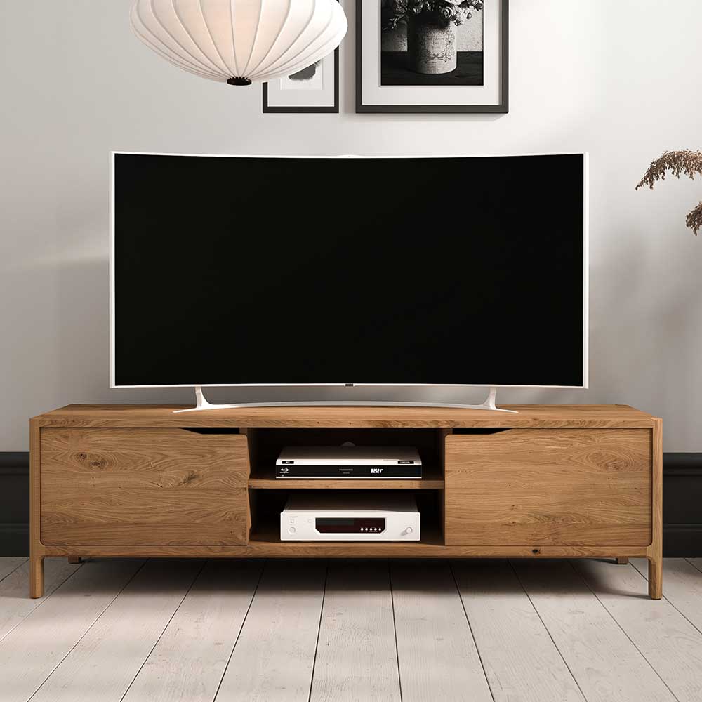 TV Unterschrank mit zwei Türen und Fächern - Laida