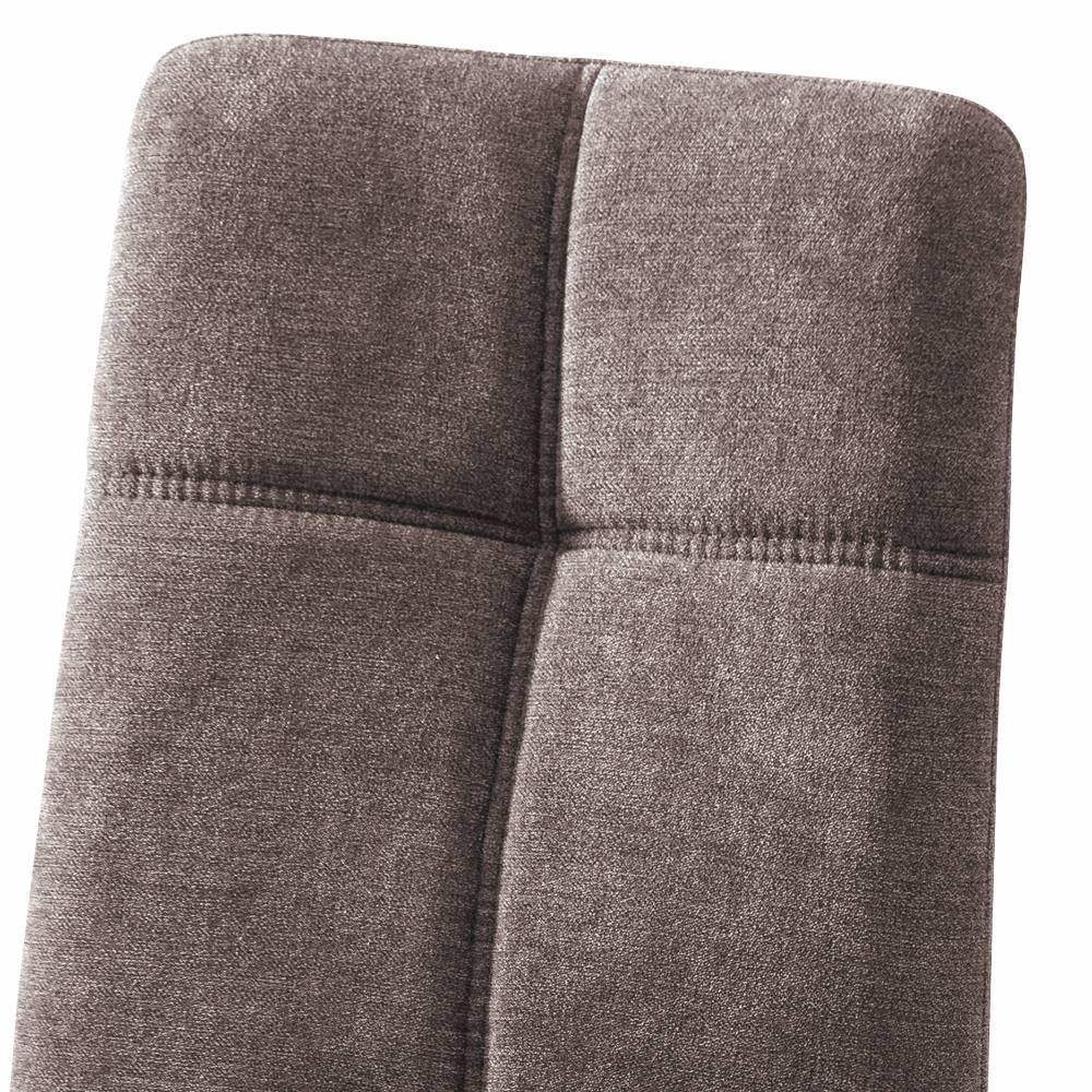 Polsterstuhl in Dunkelbraun und Schwarz - Pluto (2er Set)