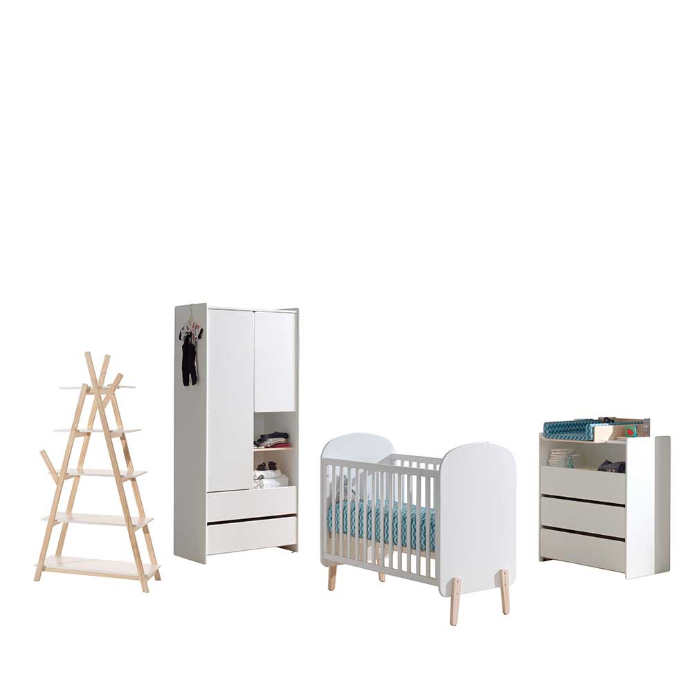 Babyzimmermöbel Komplettset - Mauricia (vierteilig)