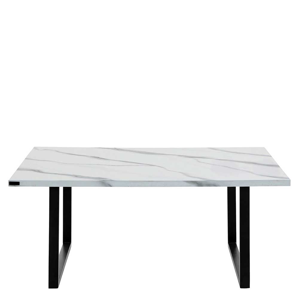 Wohnzimmer Tisch in Marmor Optik Weiß-Grau - Katris