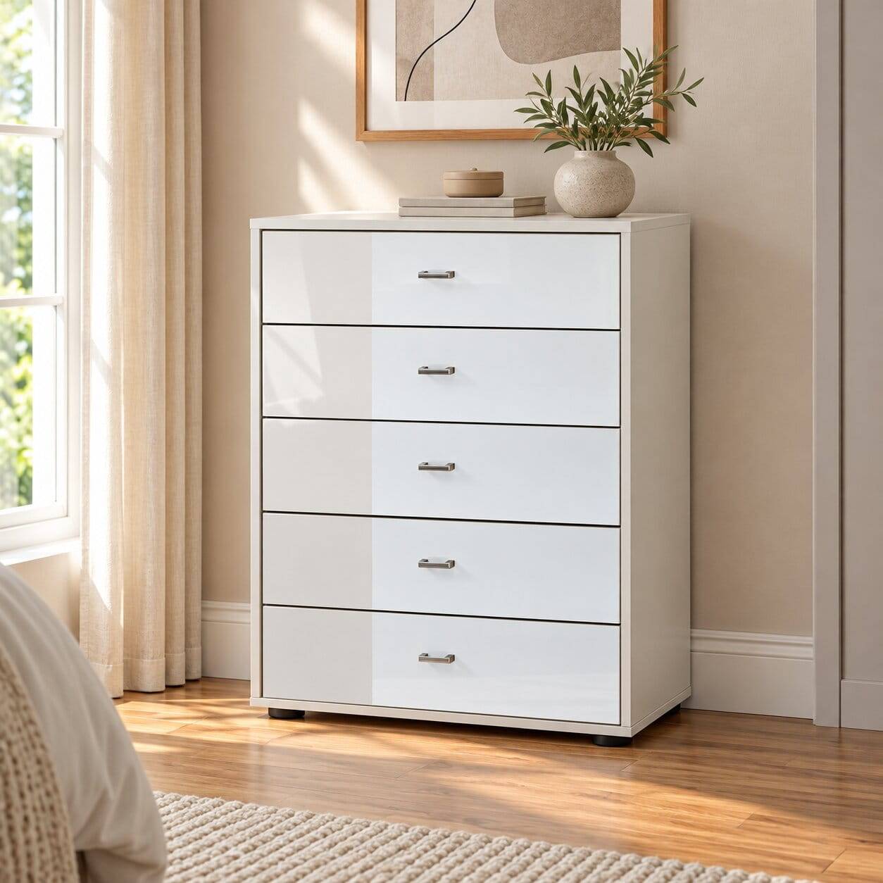 Schlafzimmer Kommode Arona in Weiß