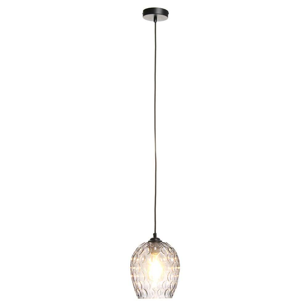 Hängende Designlampe aus Glas in Grau - Cavan