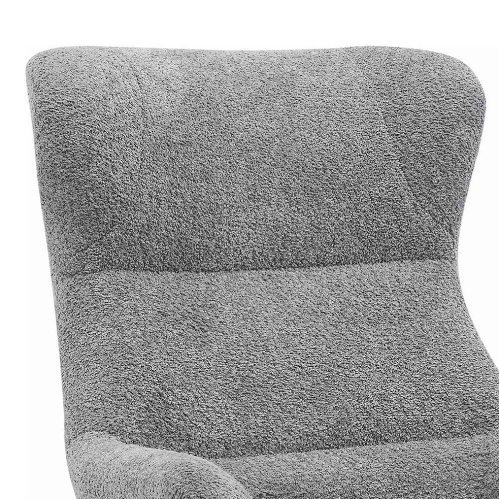 Polstersessel in Dunkelgrau Boucle - Astina