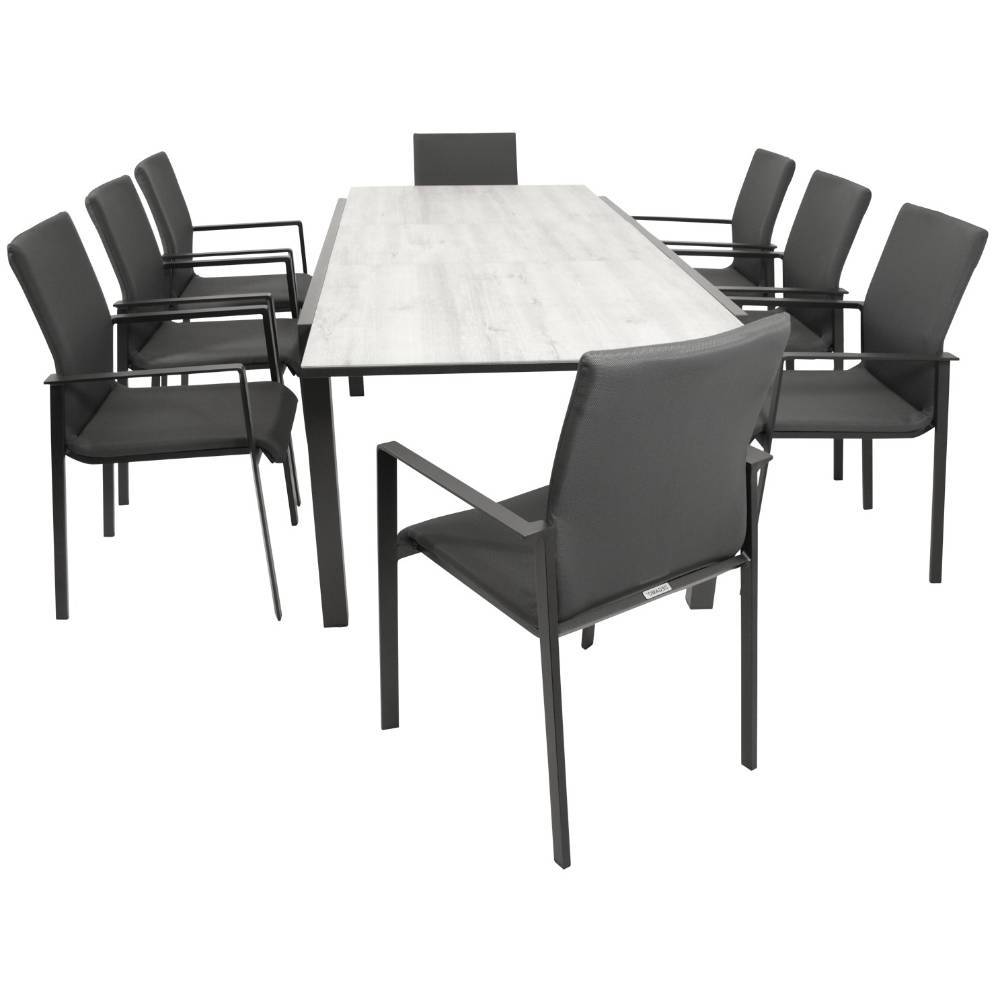 Acht-Personen-Gartengruppe modern - Mouse (neunteilig)