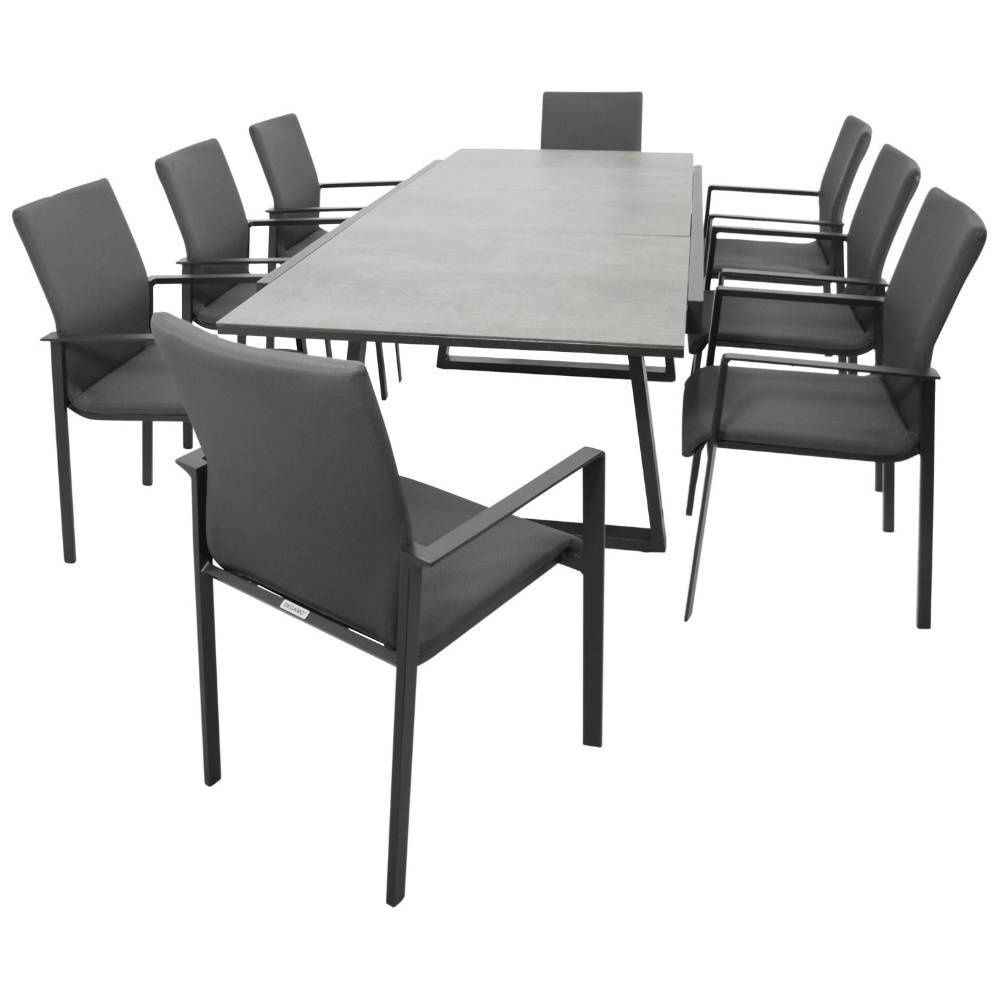 Terrassen-Essgruppe modern - Romance (neunteilig)