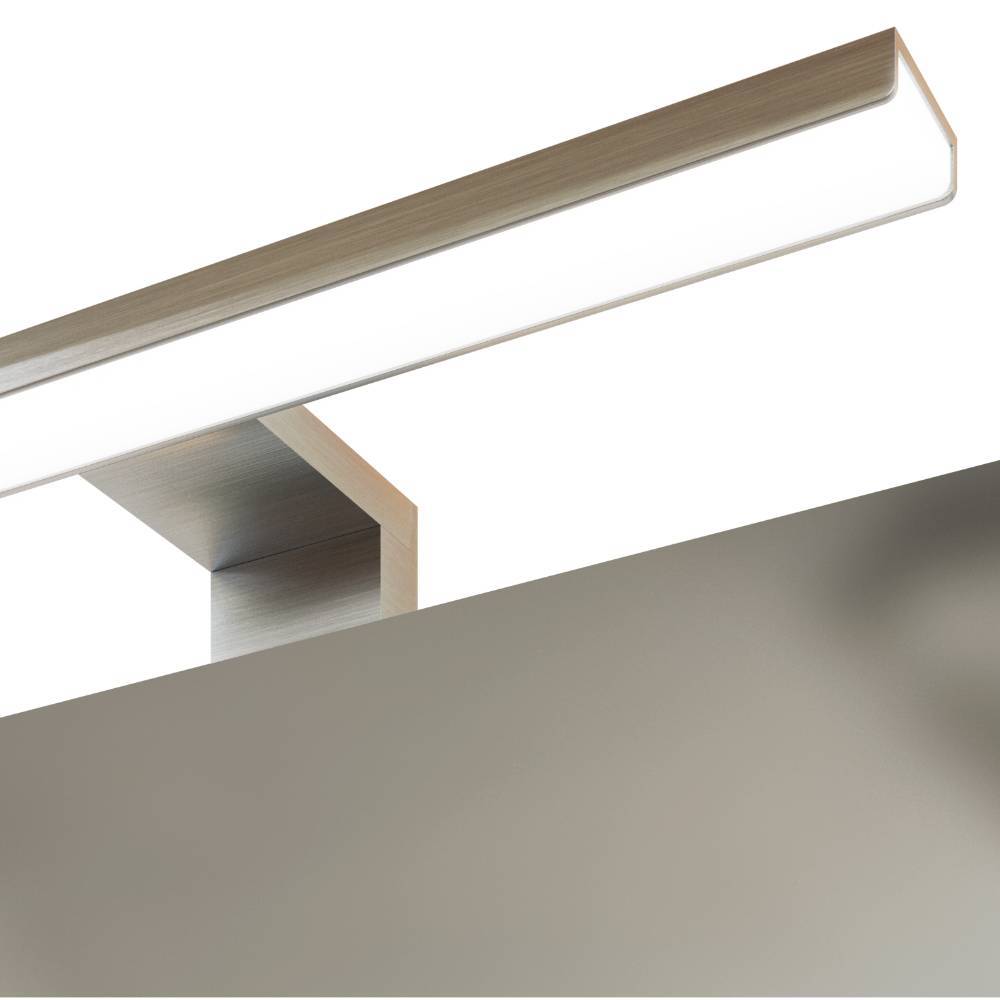 60cm Badezimmer-Spiegelschrank in Graugrün - Malivtros