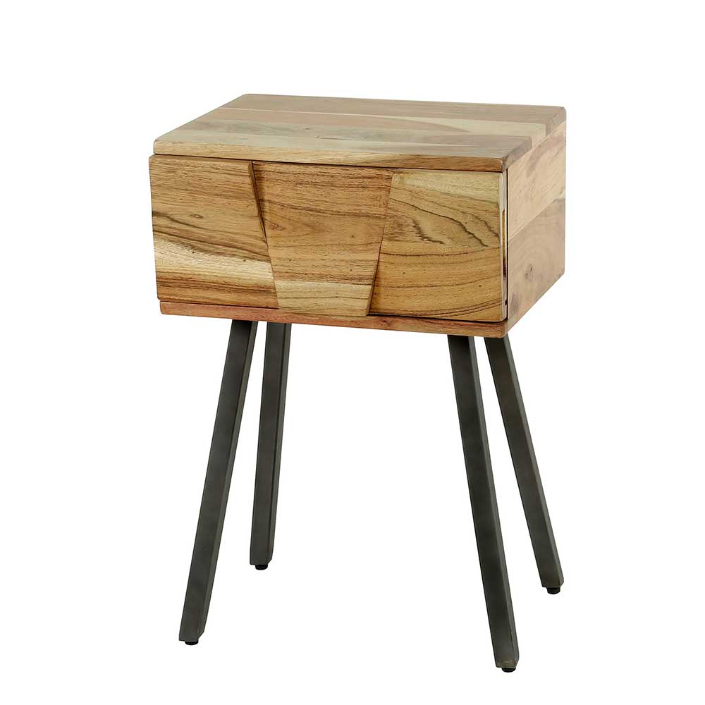 Rustikal-moderner Nachttisch mit Schublade - Tomya