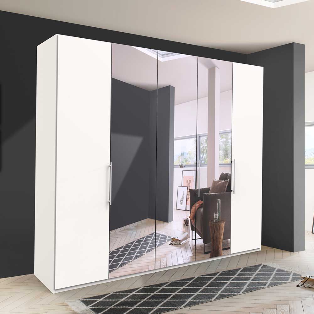 Weißer Schrank fürs Schlafzimmer mit Spiegeln - Donpiave