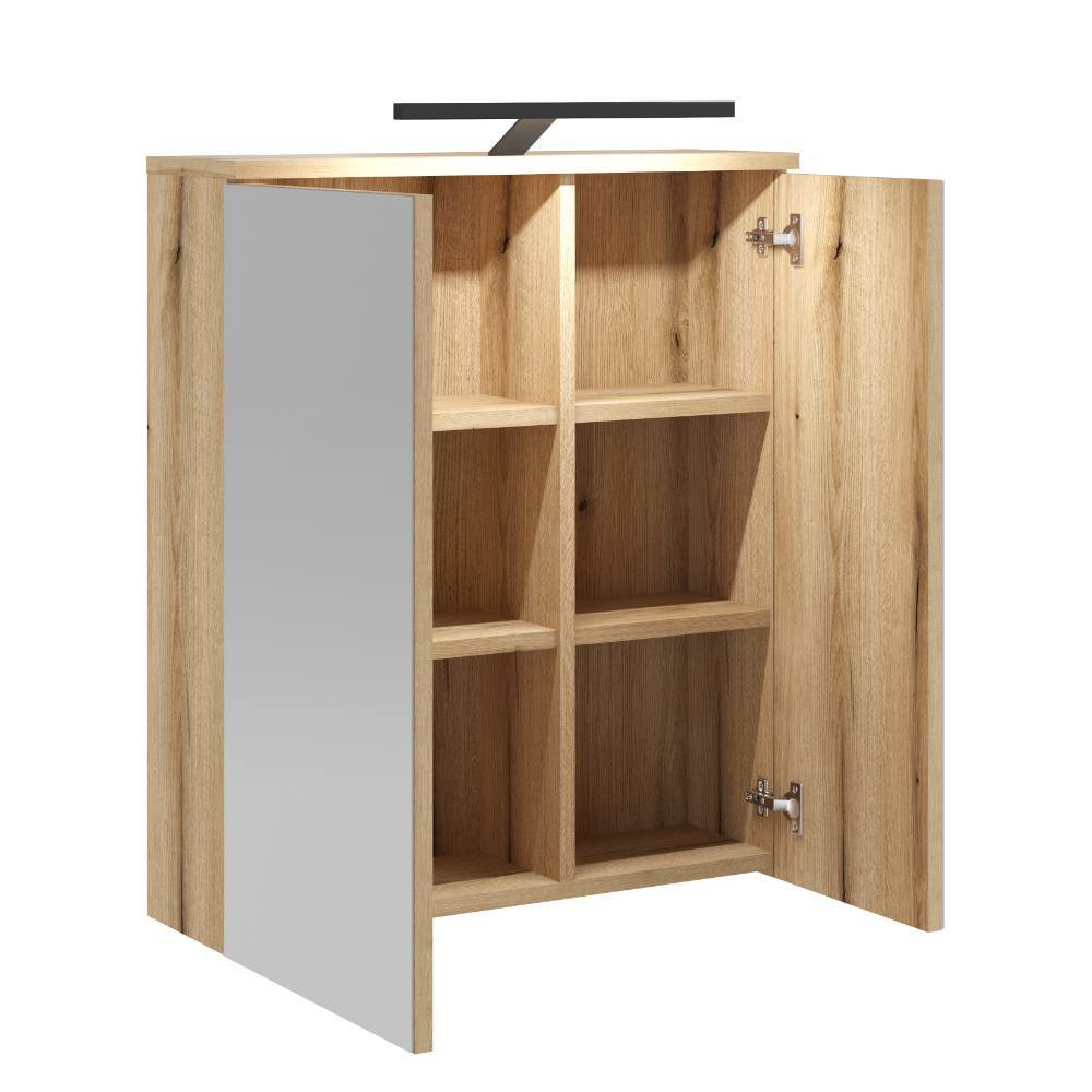 2-türiger Badezimmer-Spiegelschrank 60 cm breit - Niniana