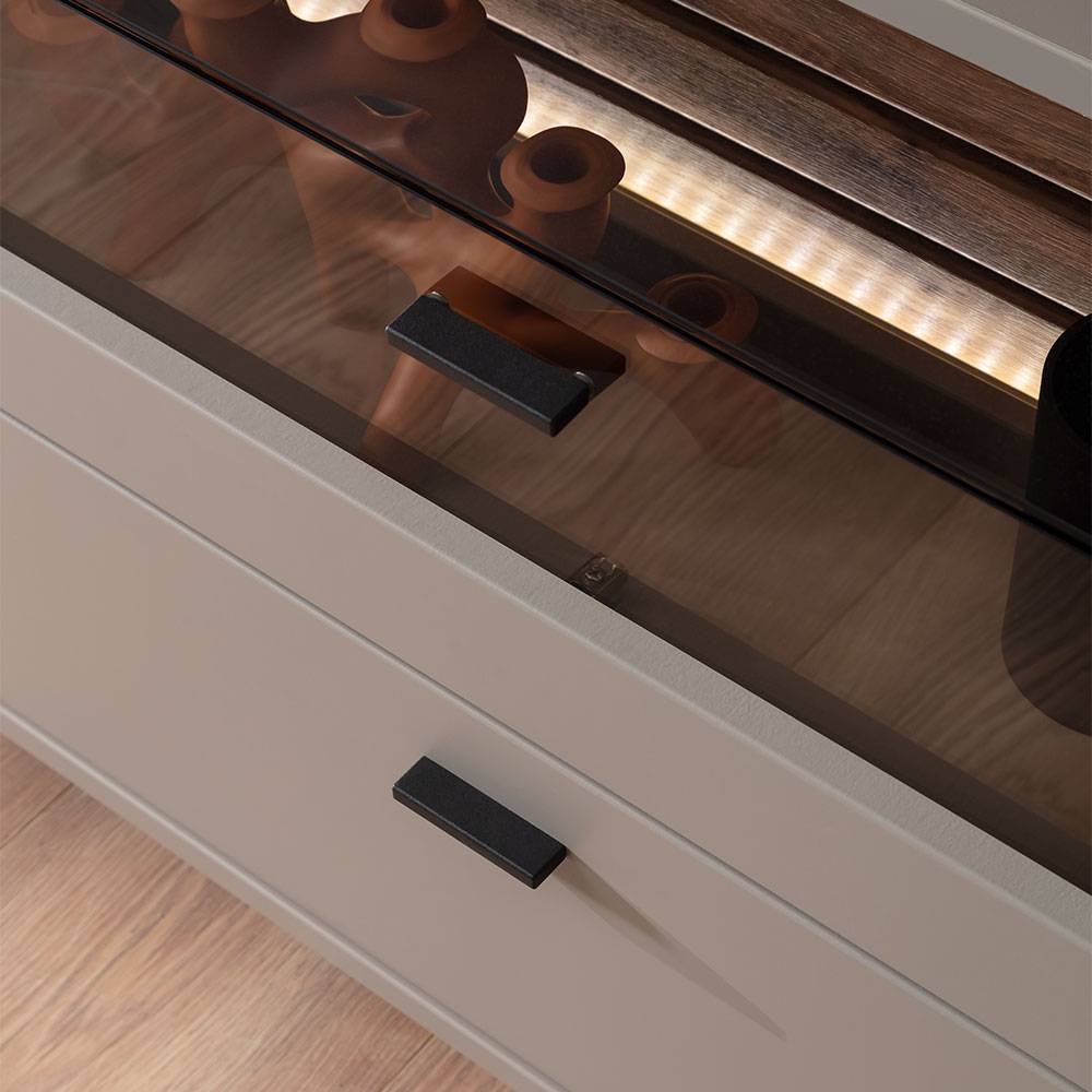 TV Unterschrank mit LED Beleuchtung - Teorina