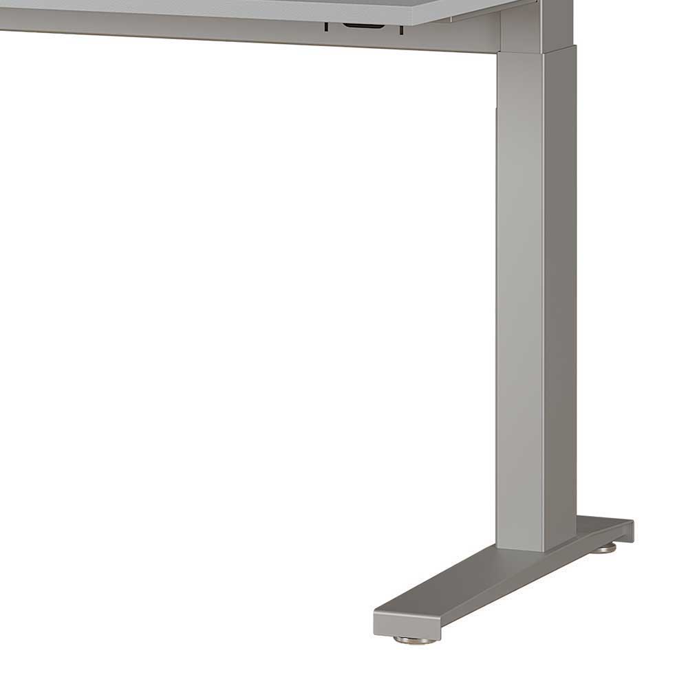 Höhenverstellbarer Schreibtisch mit Anbauplatte - Ofledio