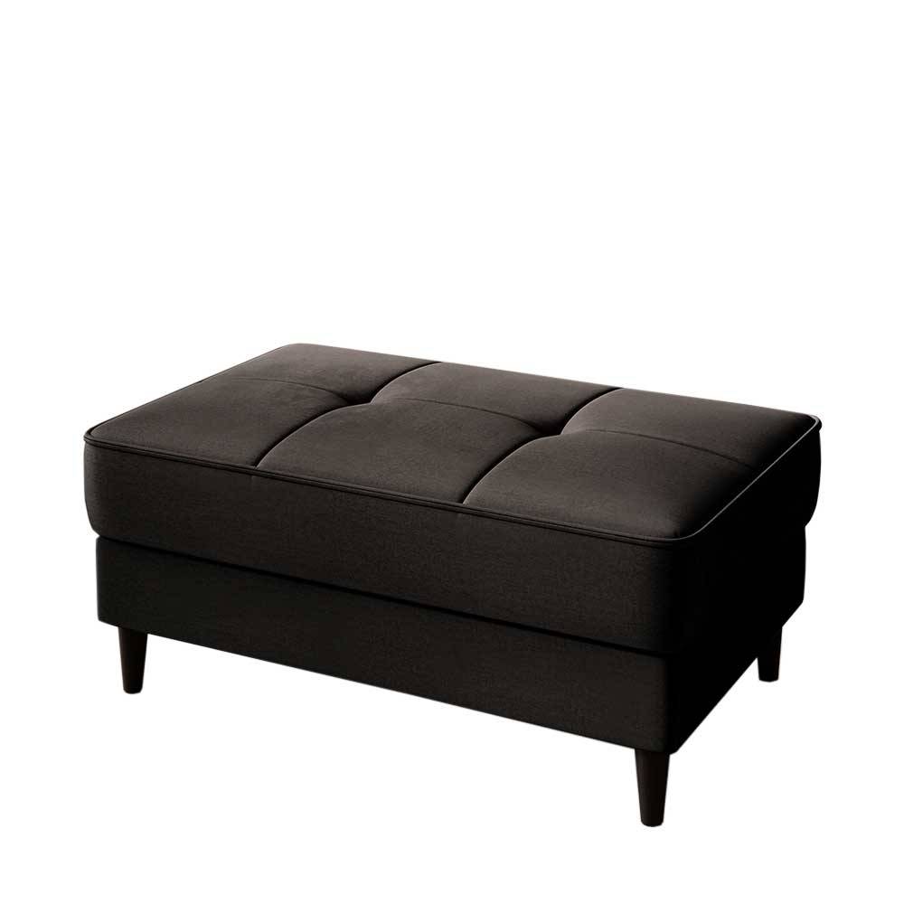 Couchhocker mit Stauraum in Dunkelbraun - Drosalina
