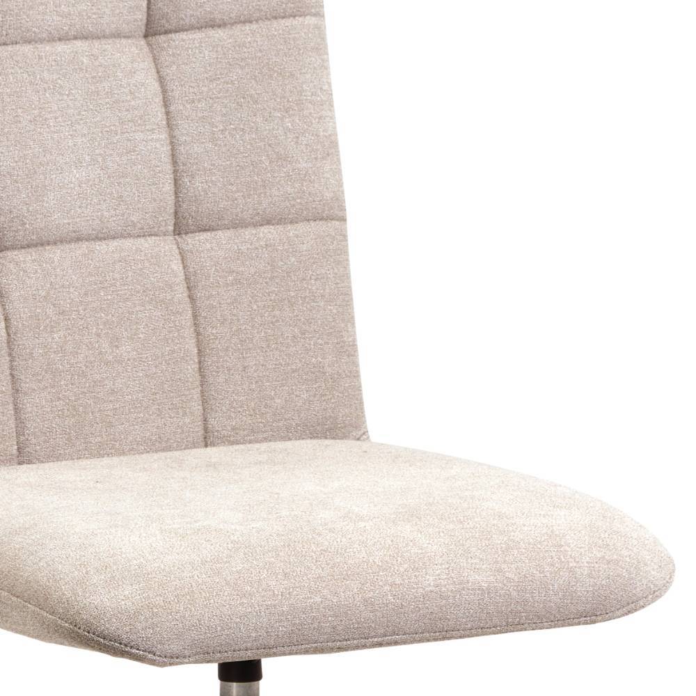 Gepolsterte Drehstühle in Beige - Fleur (2er Set)