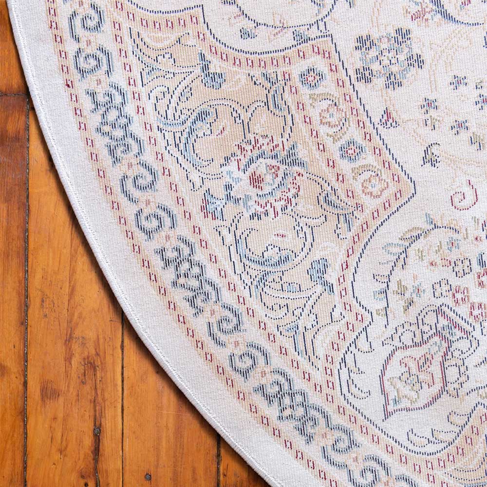 Heller Orient Teppich mit 150 cm Durchmesser - Pahat
