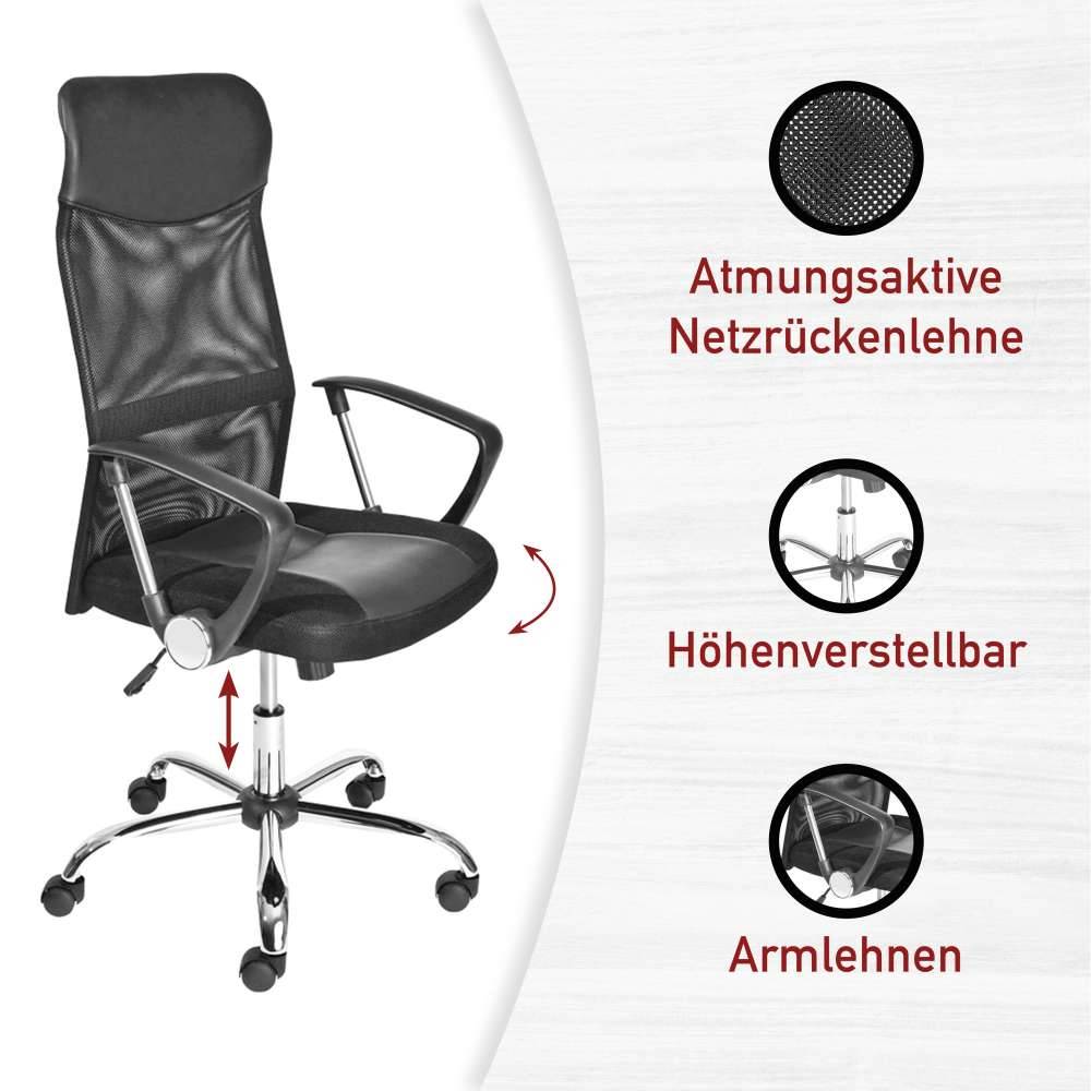 Bürostuhl Merkur mit Armlehnen