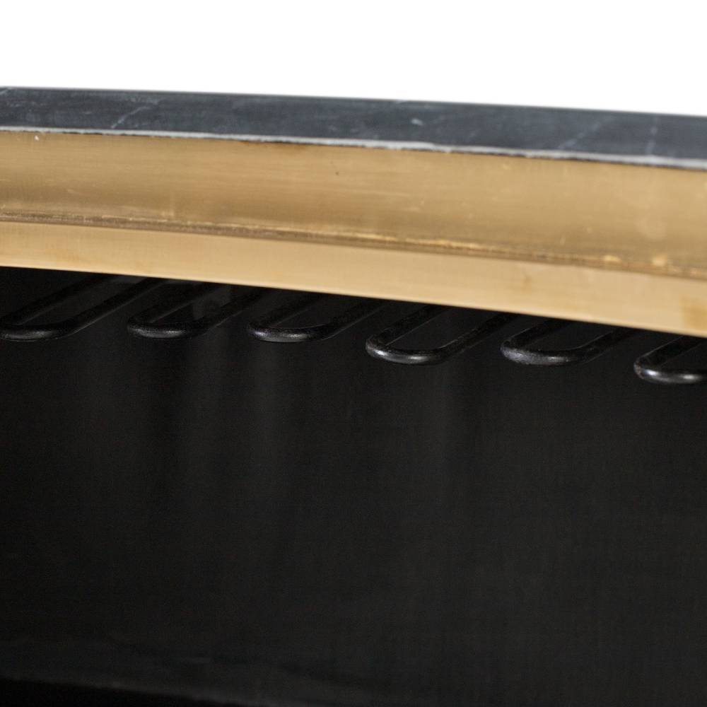 Hausbar Theke in Schwarz und Gold - Vitus