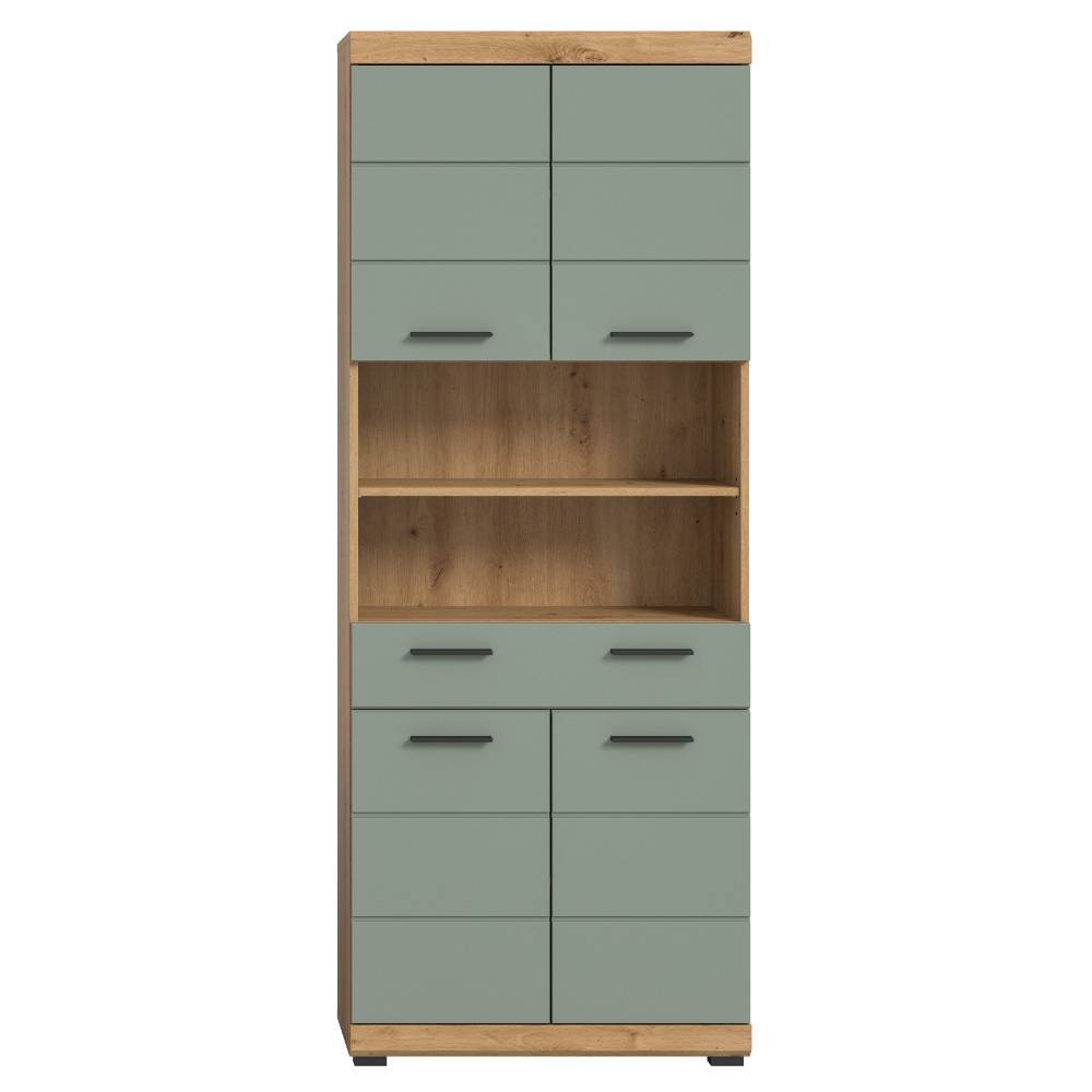 Breiter Badezimmer-Hochschrank in Salbei - Tamdato