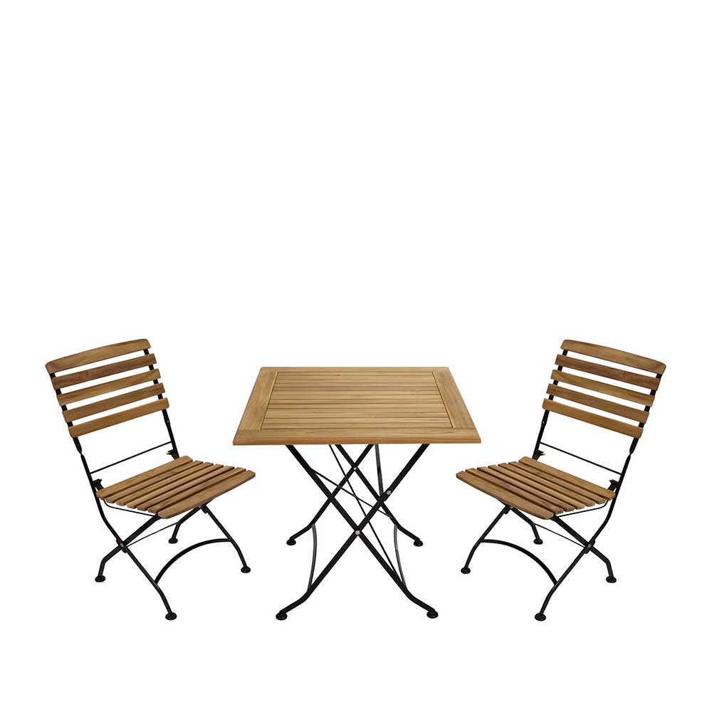 Biergarten Tischgruppe für 2 Personen - Amyos (dreiteilig)