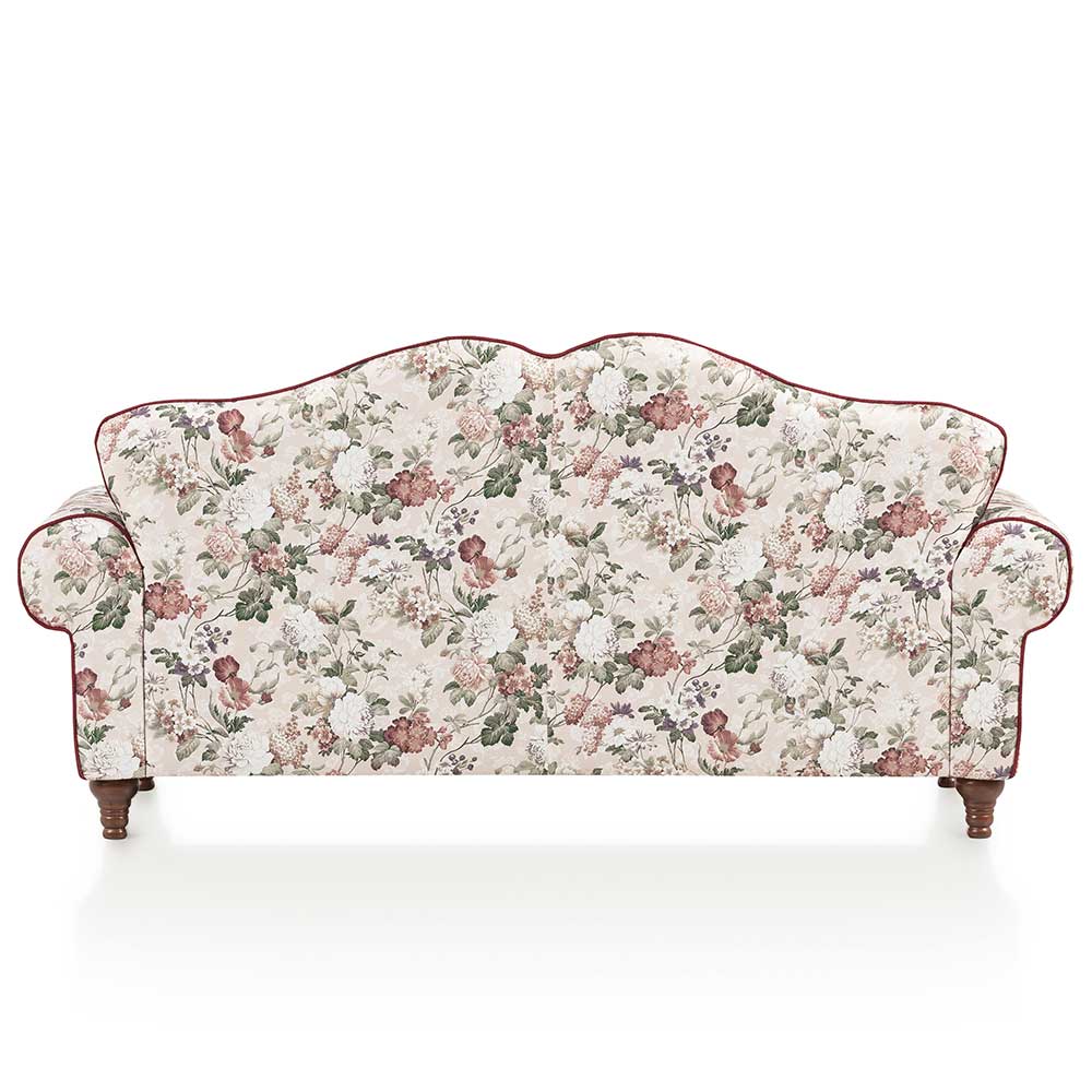 Landhaus Dreisitzer Sofa mit Blumen - Baonga