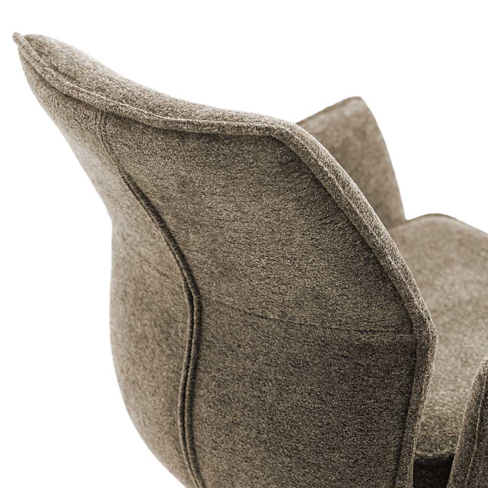 Taschenfederkern-Barstühle mit Armlehnen - Swanda (2er Set)