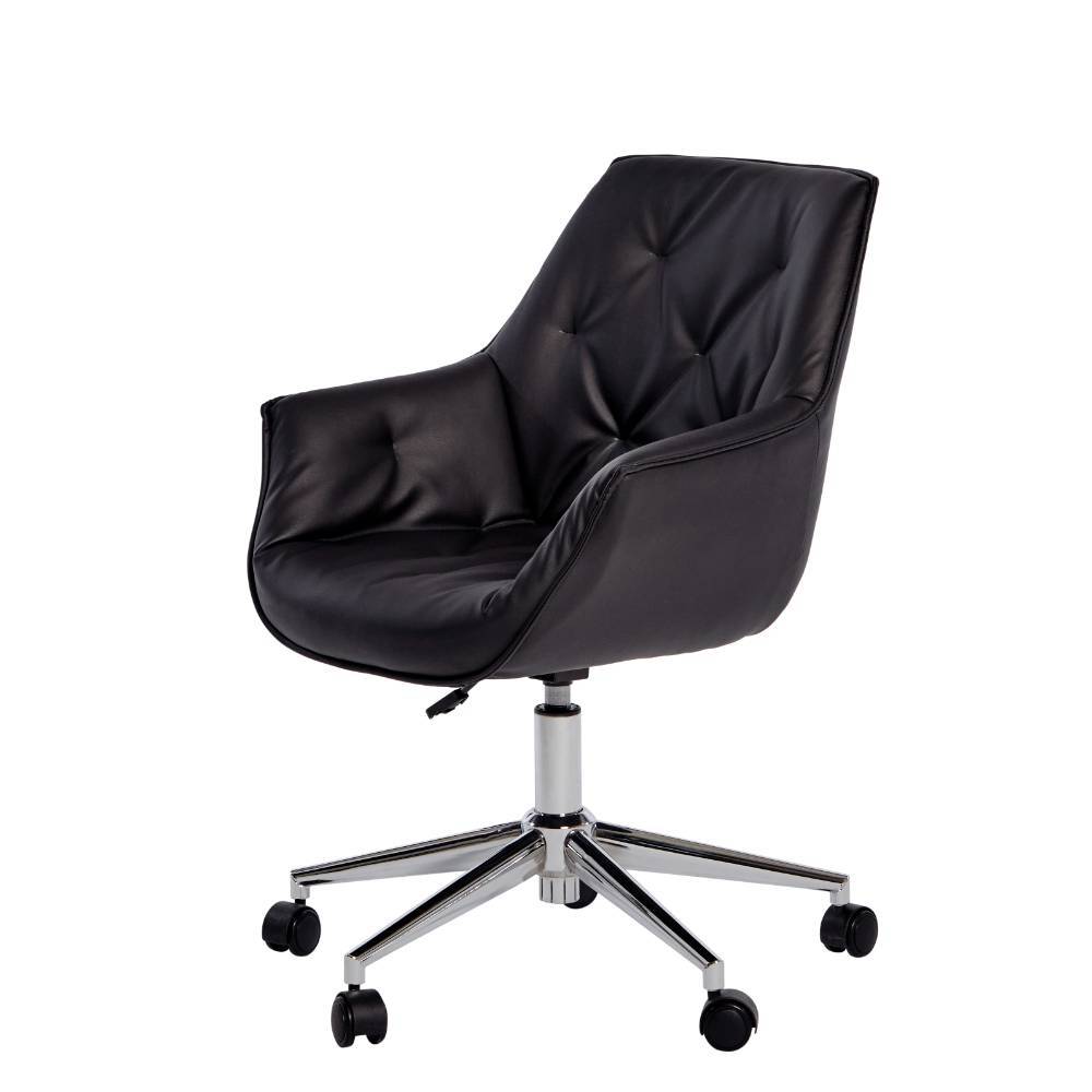 Office Drehstuhl mit Kunstleder-Schalensitz - Detelca