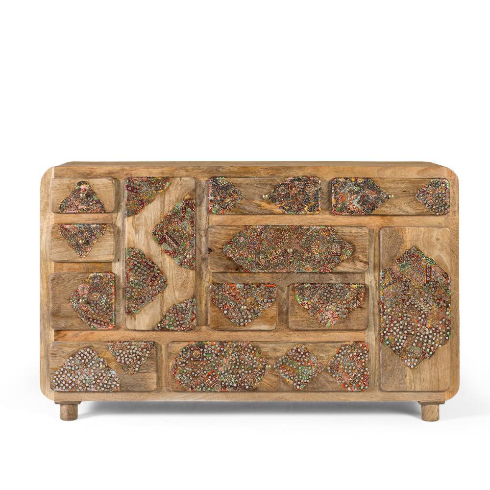 Ethno Design Sideboard aus Massivholz - Jeen