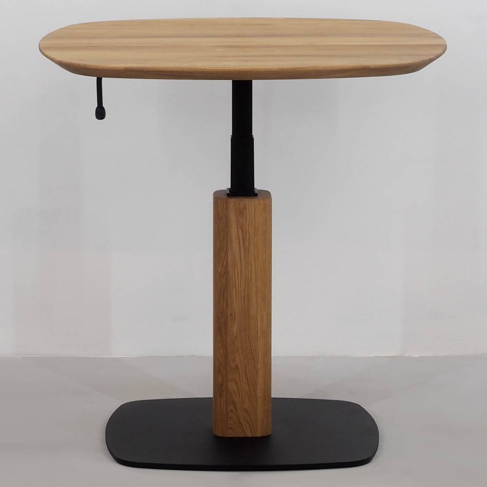 Höhenverstellbarer Couchtisch aus Eiche Massivholz - Joi