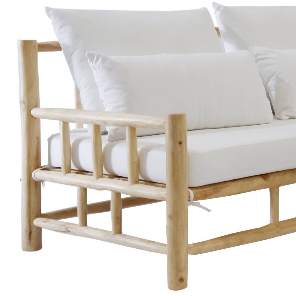 Outdoor Lounge-Sofa aus Teak Massivholz - Fredellia