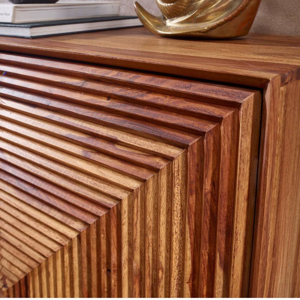 Design-Kommode aus Sheesham Massivholz - Lisadolna