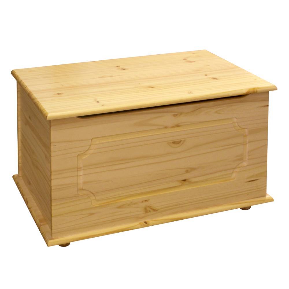 Flachdeckeltruhe aus Kiefer Massivholz - Ekorena