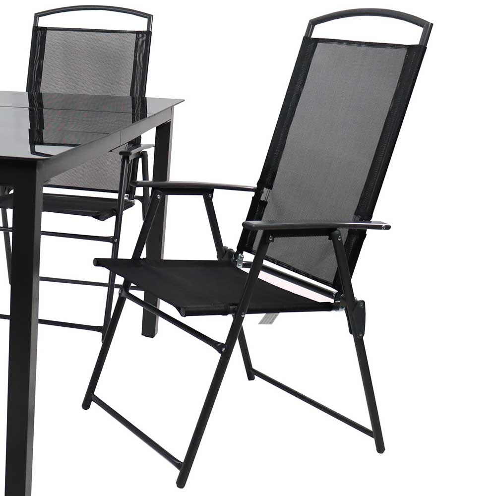 Gartentisch und Hochlehner Set - Kimbertas (fünfteilig)