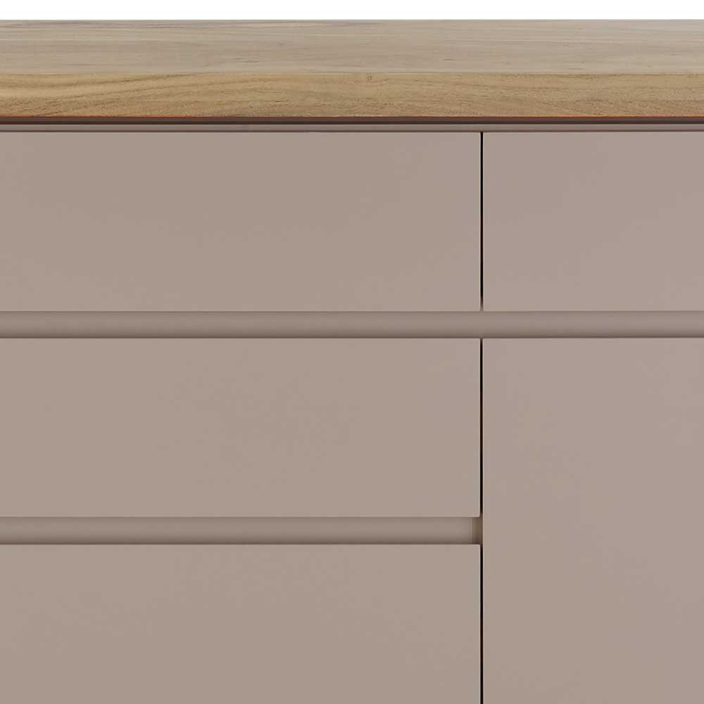 150x86x40 Moderne Kombi-Kommode in Taupe - Anja