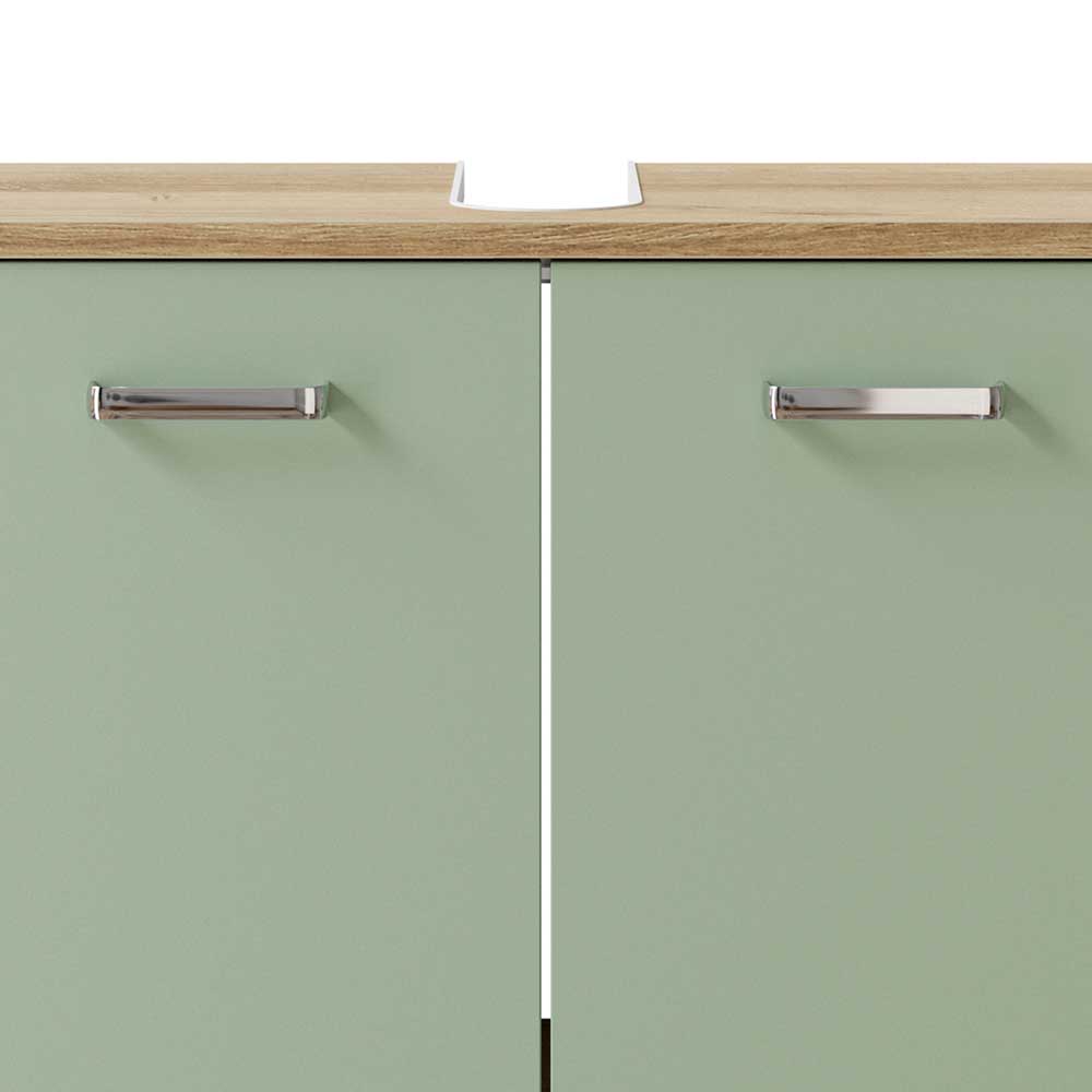 Unterbeckenschrank in Graugrün - Silevos