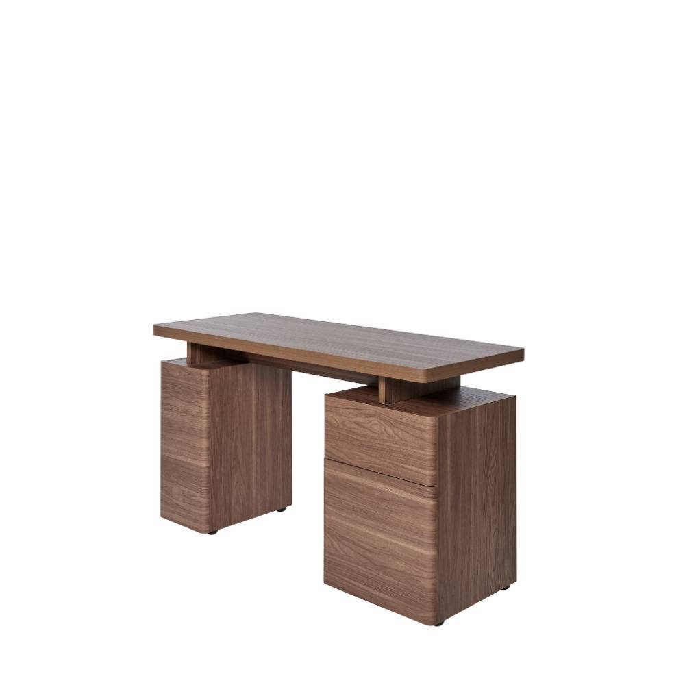 Design-Schreibtisch in Walnuss Holzoptik - Wake