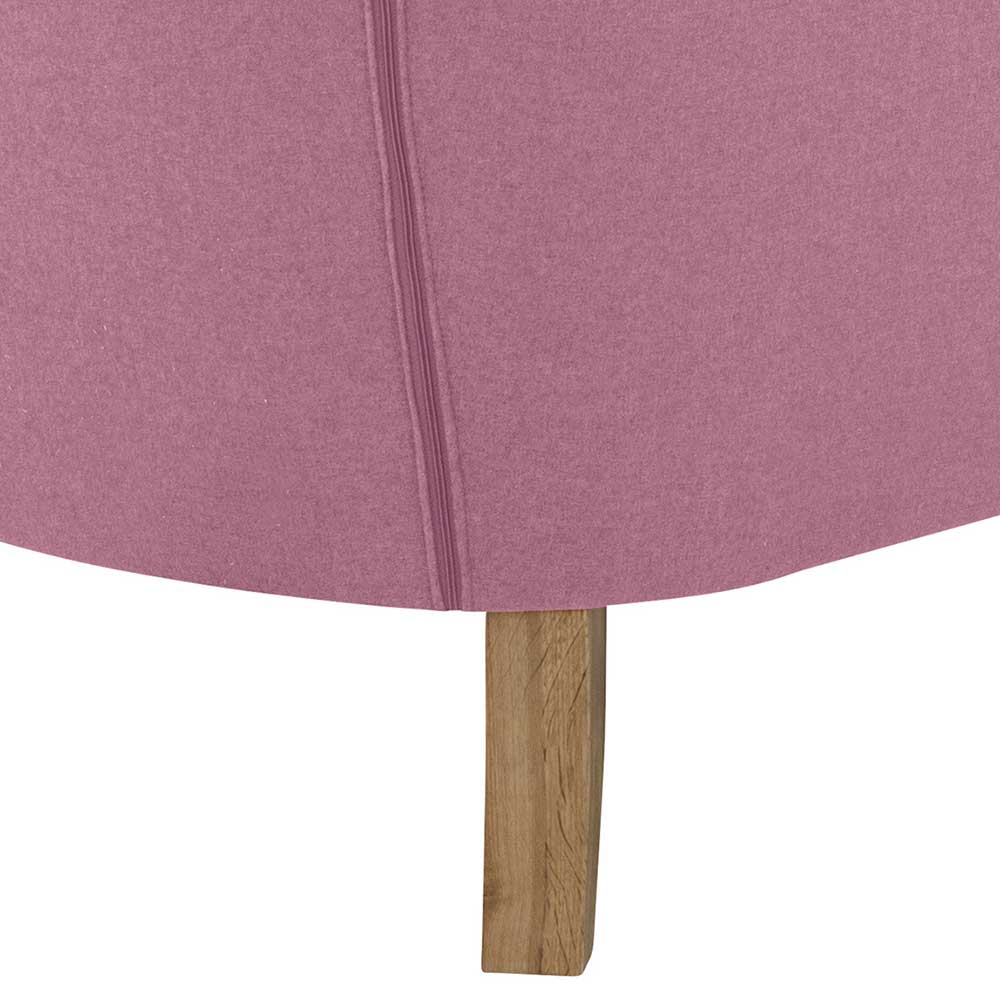 Microfaser Ohrensessel in Rosa - Cotton