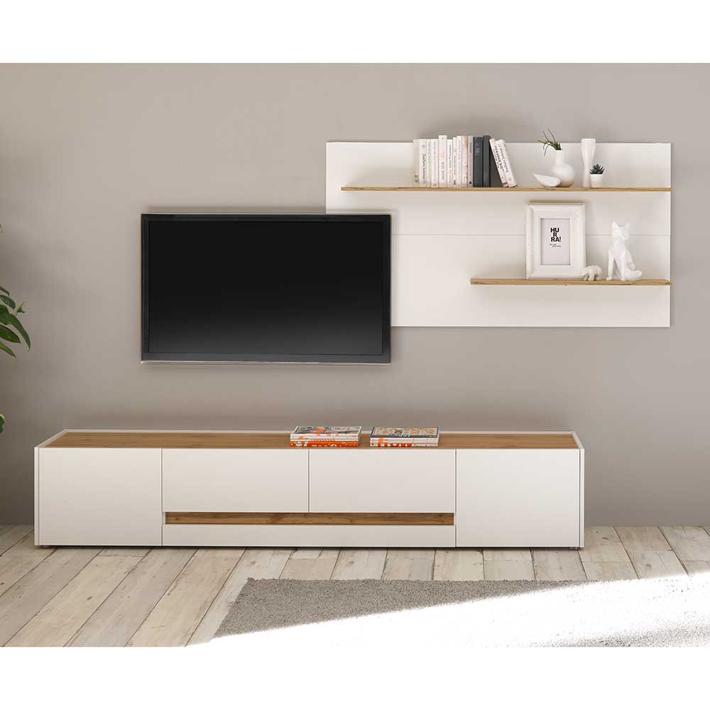 Wohnzimmer Wandregal & TV Board - Nonessia (zweiteilig)