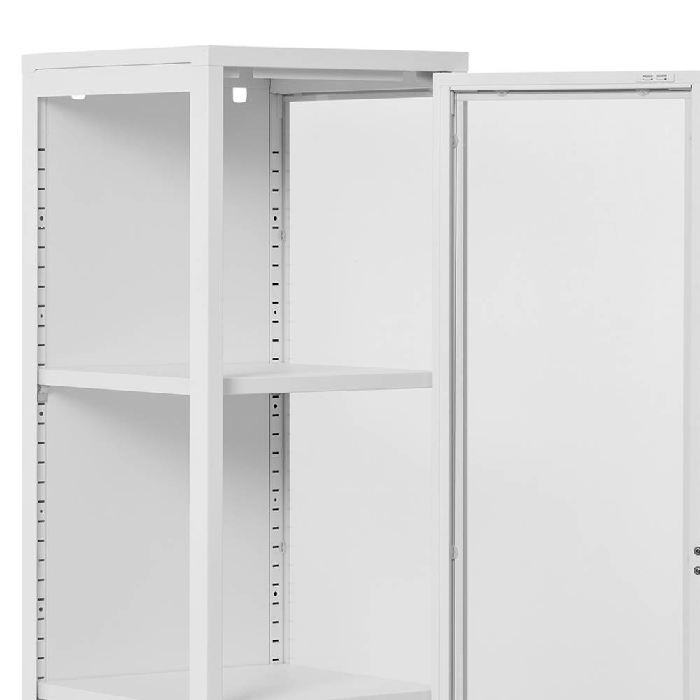 Weiße Vitrine aus Stahl - Sancrez