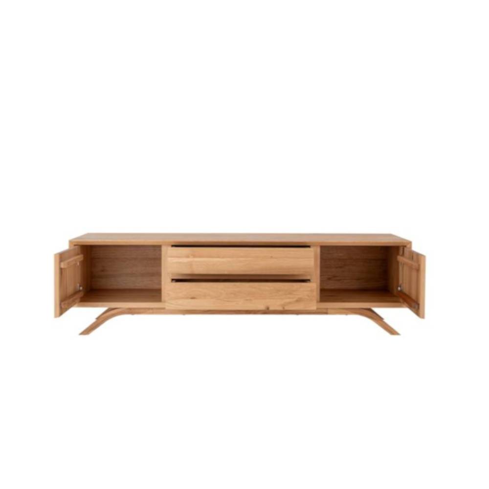 Massivholz Lowboard für TV 180x50x50 cm - Lampione