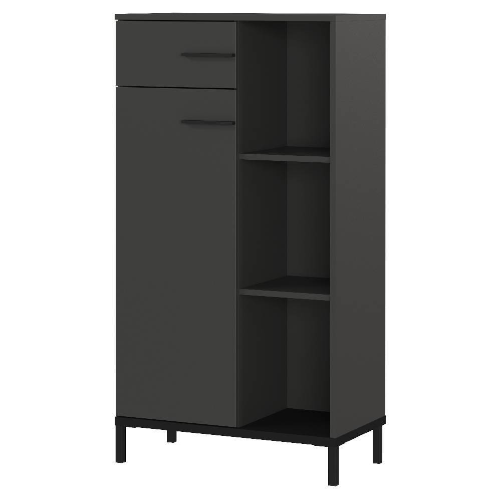 Officehighboard in Dunkelgrau mit Schwarz - Kali