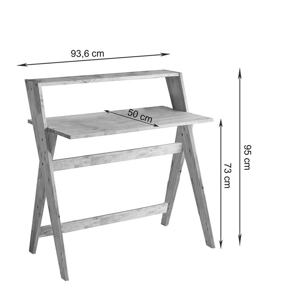 Schreibtisch mit Stuhl Set - Raula (zweiteilig)