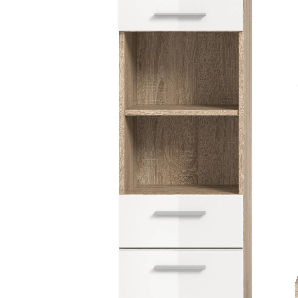 Badschränke und Spiegel Set modern - Calbanyara (dreiteilig)
