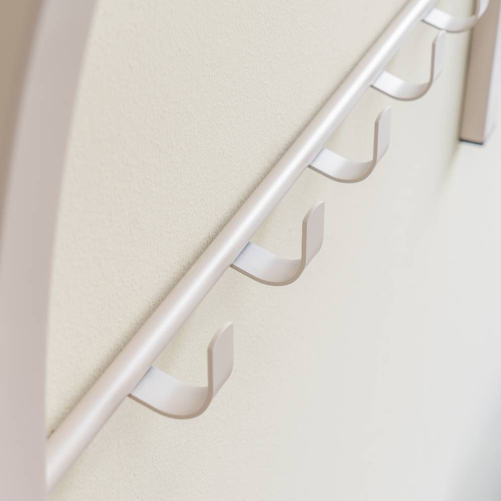 Wandgarderobe aus Stahl - Trane