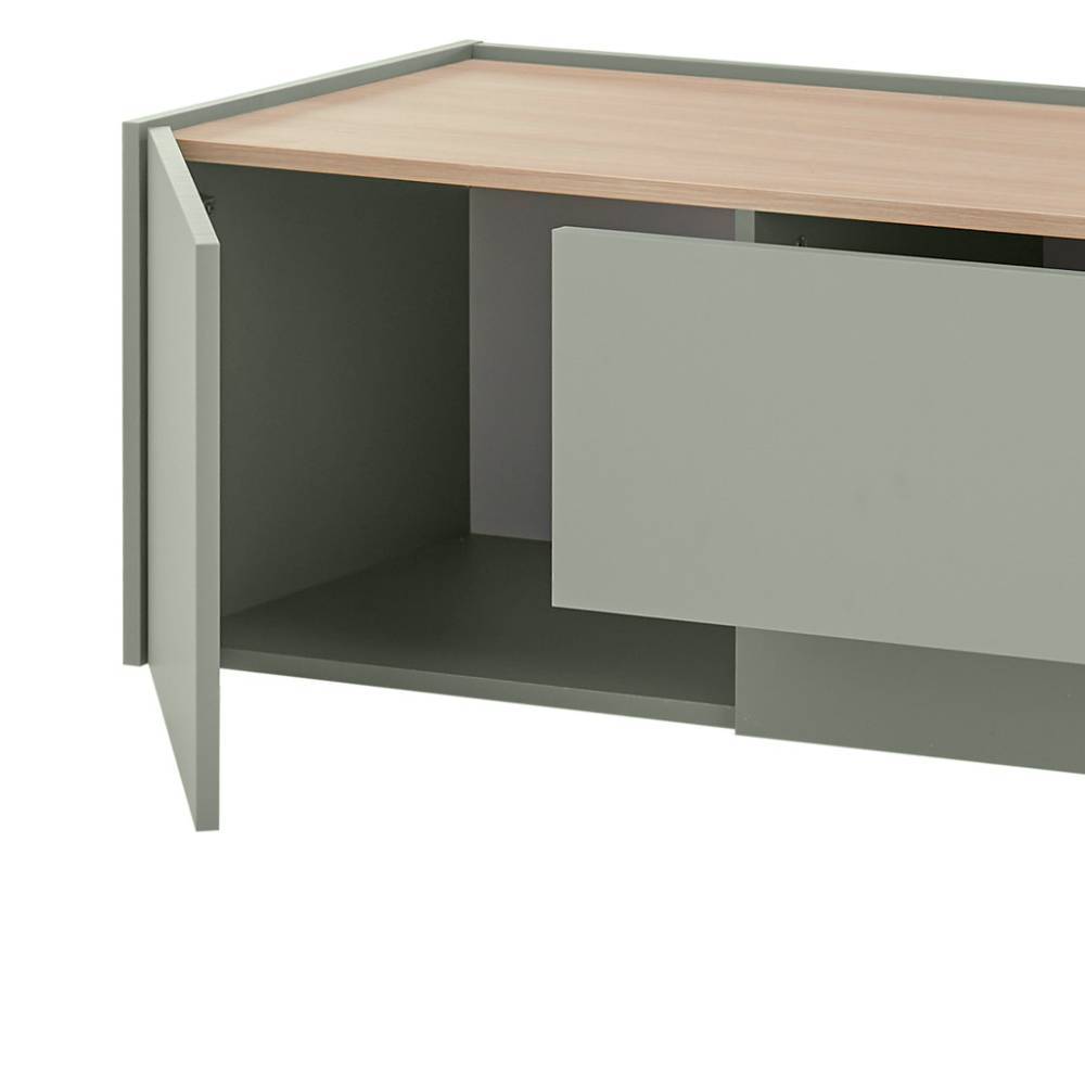 TV-Lowboard in Graugrün - Socotta