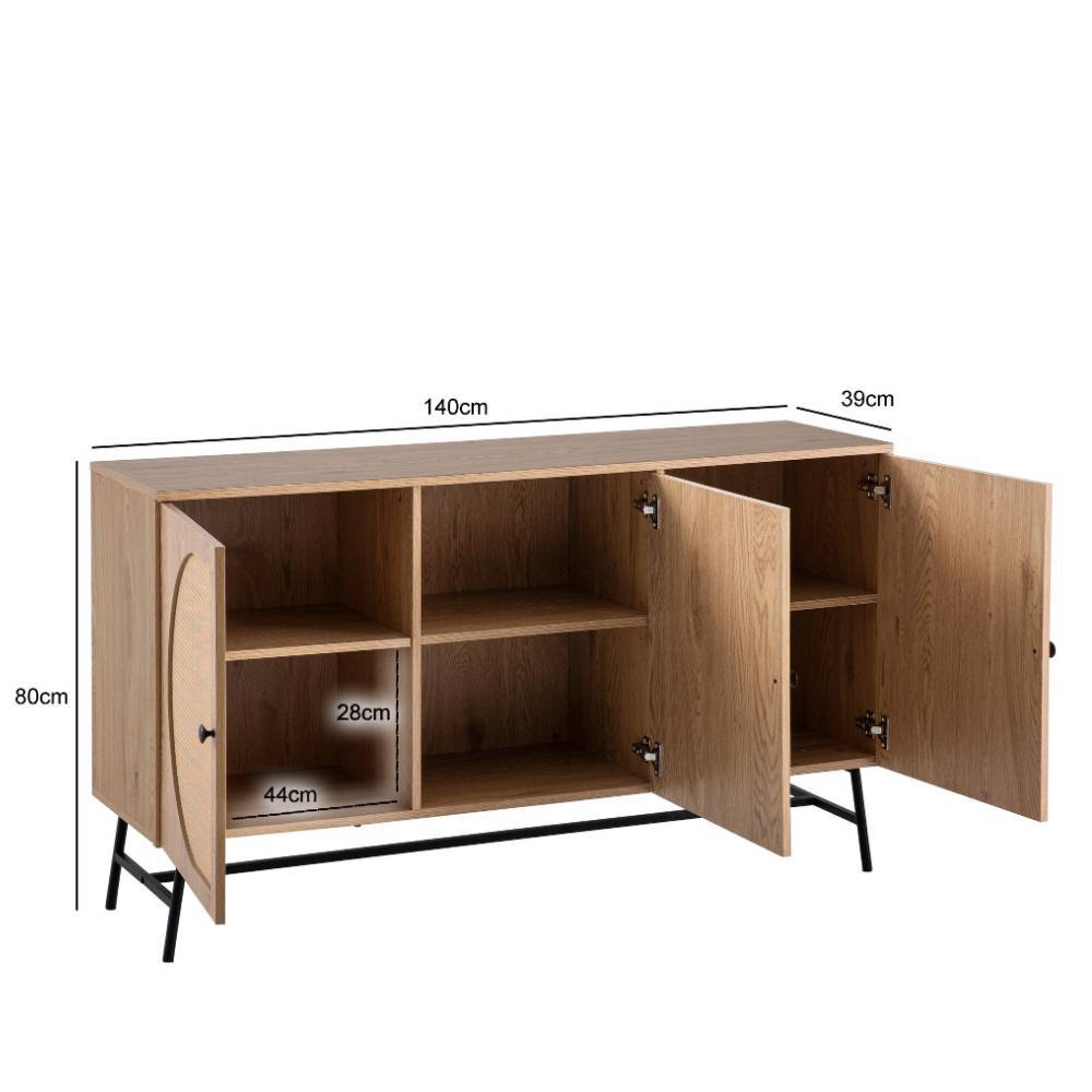 3-türiges Sideboard im Skandi Design - Kaivason