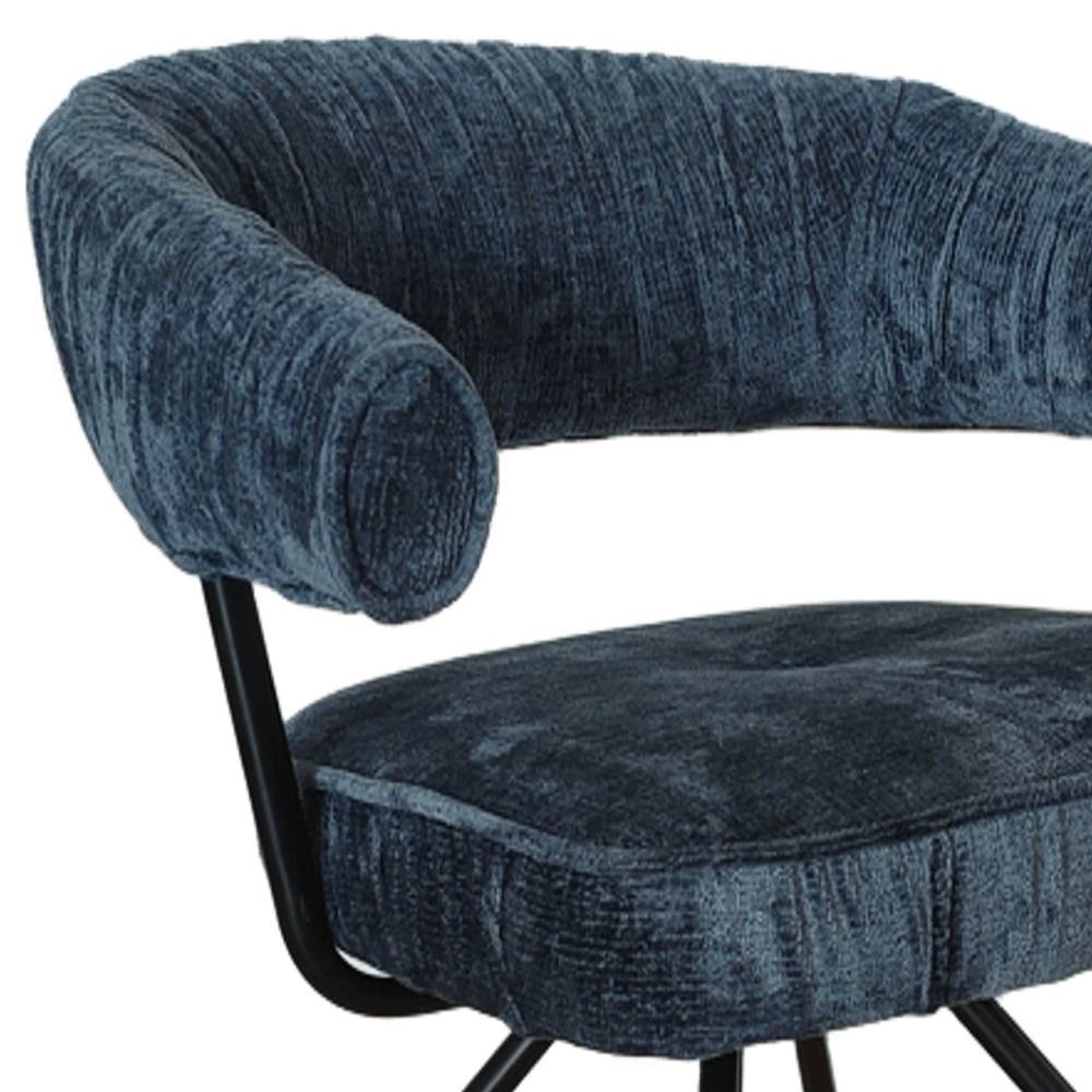 Federkern-Polsterstühle in Blau - Anisa (2er Set)